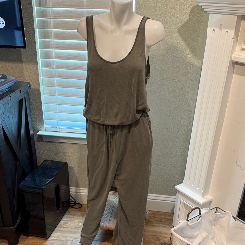 Daily ritual Olive Green Women's Jumpsuit - L